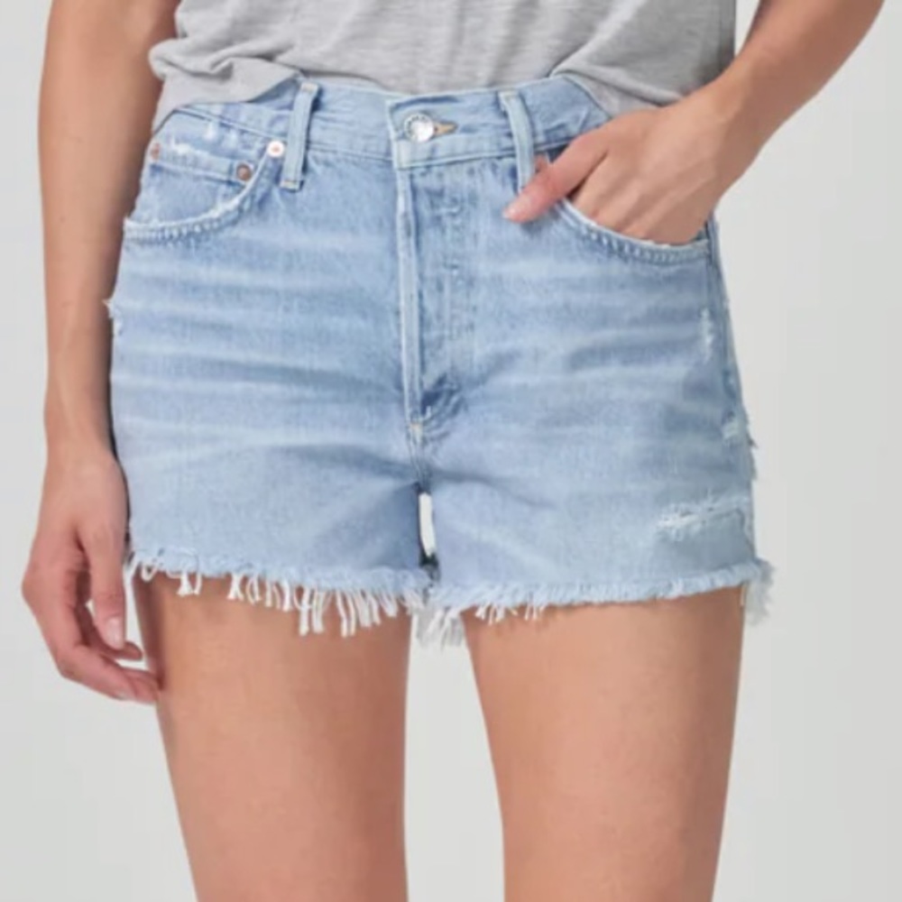 AGOLDE Parker Vintage Cut-Off Denim Short